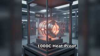 การหล่อโลหะผสมนิกเกิลสูง 1,000C